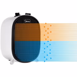 Midea NF20-20AWE Termoventilatore Basso Consumo 2000W per Uso Domestico, Stufe Elettriche Portatile, Riscaldamento Rapido, Am ...