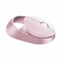 Rapoo Ralemo Air 1, Ottico, RF senza fili + Bluetooth, 1600 DPI, Rosa