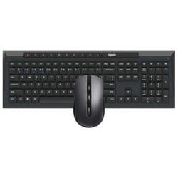 Rapoo 8210M tastiera Mouse incluso Universale Bluetooth QWERTY Nero