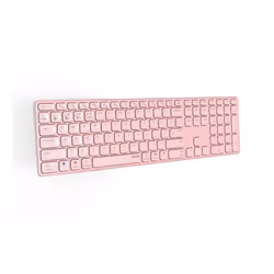 Rapoo E9800M tastiera Casa RF senza fili + Bluetooth QWERTZ Tedesco Rosa