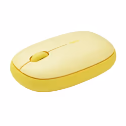Rapoo M660 Silent, Ambidestro, Ottico, RF senza fili + Bluetooth, 1300 DPI, Giallo