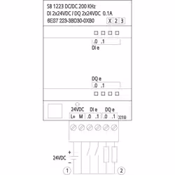 Siemens 6ES7223-3BD30-0XB0 modulo I/O digitale e analogico - Vista aggiuntiva 2