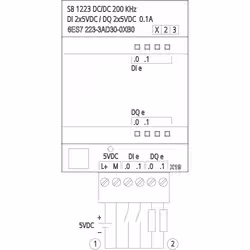 Siemens 6ES7223-3AD30-0XB0 modulo I/O digitale e analogico - Vista aggiuntiva 2