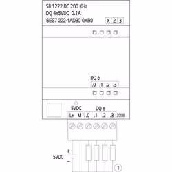 Siemens 6ES7222-1AD30-0XB0 modulo I/O digitale e analogico - Vista aggiuntiva 2