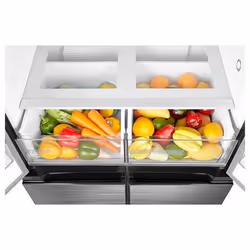 Midea MDRF632FIE46 frigorifero side-by-side Libera installazione 474 L E Grigio, Acciaio inox, Bianco - Vista aggiuntiva 5