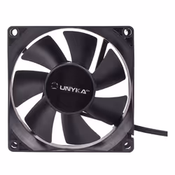 UNYKAch 51786, Ventilatore, 8 cm, 2000 Giri/min, Nero