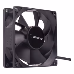 UNYKAch 51786 sistema di raffreddamento per computer Case per computer Ventilatore 8 cm Nero