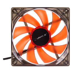 UNYKAch 51792 sistema di raffreddamento per computer Case per computer Ventilatore 12 cm Grigio, Trasparente