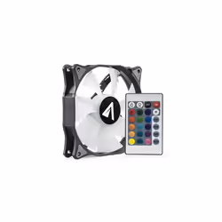 ABYSM RGB Sled Case per computer Ventilatore 12 cm Nero, Bianco