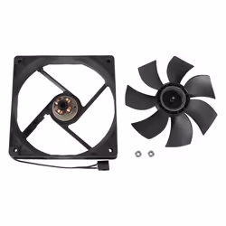 UNYKAch 80.80.25 sistema di raffreddamento per computer Case per computer Ventilatore 8 cm Nero - Vista aggiuntiva 5