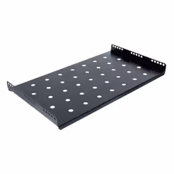 aiten data 20.10.600, Mensola per scaffale, Nero, Acciaio, 1U, 48,3 cm (19"), 470 mm