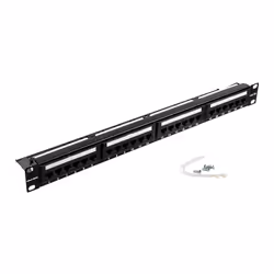 aiten data 80.24.06U, Cat6, U/FTP (STP), Nero, Acciaio, Montaggio a rack, 1U