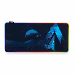 ABYSM Covenant XXL RGB, Multicolore, Immagine, Poliestere, Gomma, Alimentazione USB, Rosso/Verde/Blu, Tappetino per mouse per ...