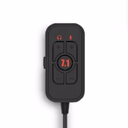 ABYSM AG700 Pro 7.1 Black Auricolare Cablato A Padiglione Gaming Nero, Rosso - Vista aggiuntiva 5
