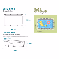 Intex 28273NP piscina fuori terra Piscina con bordi Piscina rettangolare 7127 L Blu - Vista aggiuntiva 8