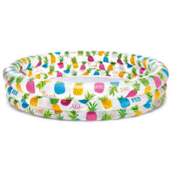 Intex - 59431 piscina gonfiabile tonda fruit con tre anelli cm.132x38 con toppa di riparazione