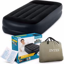 Un sogno in nero: il letto ad aria autogonfiante Deluxe Pillow Rest Raised Twin vi offre il massimo comfort di riposo grazie ...
