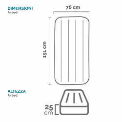 Intex 64756 materasso ad aria Materasso singolo Blu Unisex - Vista aggiuntiva 6