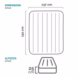 Intex 64758 materasso ad aria Doppio materasso Blu Unisex - Vista aggiuntiva 6
