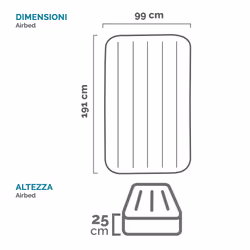 Intex DuraBeam Pillow Rest Classic Twin Materasso singolo Blu scuro Unisex - Vista aggiuntiva 7