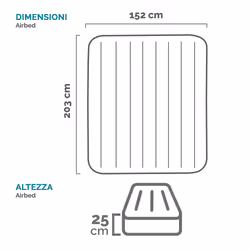 Intex DuraBeam Pillow Rest Classic Queen Doppio materasso Blu scuro Unisex - Vista aggiuntiva 7