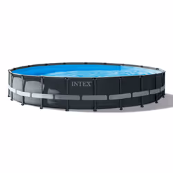 Intex 26334, 30079 L, Piscina con bordi, Adulti e bambini, Scala, Blu, Grigio, 133,7 kg