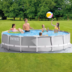 Intex 26724NP piscina fuori terra Piscina con bordi Piscina rotonda 14614 L Grigio - Vista aggiuntiva 4