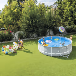 Intex 26724NP piscina fuori terra Piscina con bordi Piscina rotonda 14614 L Grigio - Vista aggiuntiva 5