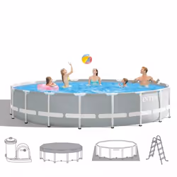 Intex 26732GN piscina fuori terra Piscina con bordi Piscina rotonda 24311 L Grigio - Vista aggiuntiva 4