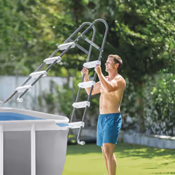 Intex 26784 piscina fuori terra Piscina con bordi Piscina rettangolare 3539 L Blu, Grigio - Vista aggiuntiva 7