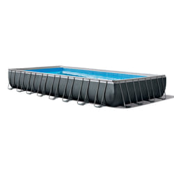 Intex 26378 piscina fuori terra Piscina con bordi Piscina rettangolare 54368 L Antracite, Blu