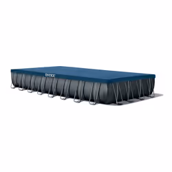 Intex 26378 piscina fuori terra Piscina con bordi Piscina rettangolare 54368 L Antracite, Blu