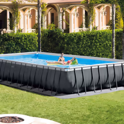 Intex 26378 piscina fuori terra Piscina con bordi Piscina rettangolare 54368 L Antracite, Blu - Vista aggiuntiva 6