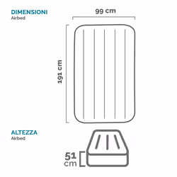 Intex 64162NP materasso ad aria Doppio materasso Blu scuro - Vista aggiuntiva 8