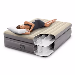 Intex 64164NP materasso ad aria Doppio materasso Beige, Grigio Unisex