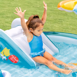 Intex Gator Play Center Piscina gonfiabile Piscina rotonda 160 L Blu, Multicolore - Vista aggiuntiva 6