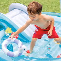 Intex Gator Play Center Piscina gonfiabile Piscina rotonda 160 L Blu, Multicolore - Vista aggiuntiva 7