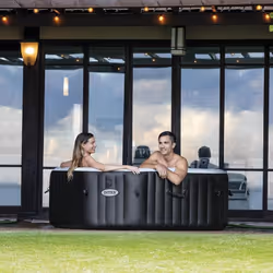 Intex PureSpa Jet & Bubble Deluxe 795 L 4 persona(e) Ottagonale Nero - Vista aggiuntiva 4