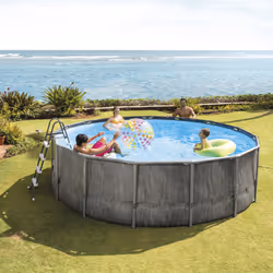 Intex Baltik Piscina con bordi Piscina rotonda 16805 L Blu, Grigio - Vista aggiuntiva 5