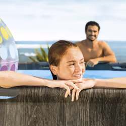 Intex Baltik Piscina con bordi Piscina rotonda 24311 L Blu, Grigio - Vista aggiuntiva 5