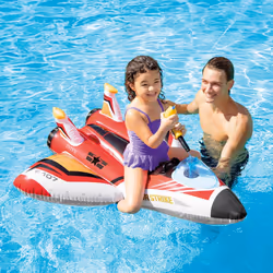 Intex 57536NP galleggiante da piscina e da spiaggia Colori assortiti Immagine Vinile Gonfiabile cavalcabile - Vista aggiuntiva 6
