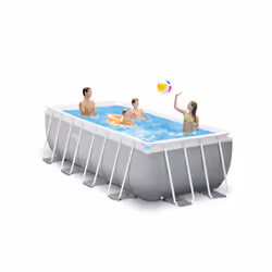 Intex 26790GN piscina fuori terra Piscina con bordi Piscina rettangolare 8418 L Grigio - Vista aggiuntiva 4