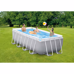 Intex 26790GN piscina fuori terra Piscina con bordi Piscina rettangolare 8418 L Grigio - Vista aggiuntiva 6