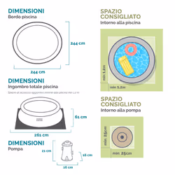 Intex 28108NP piscina fuori terra Piscina gonfiabile Piscina rotonda 1942 L Blu - Vista aggiuntiva 8