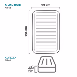 Intex DuraBeam Comfort-Plush Elevated Materasso singolo Grigio chiaro Unisex - Vista aggiuntiva 8