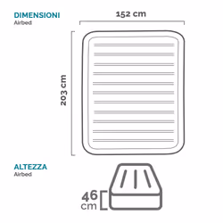 Intex DuraBeam Comfort-Plush Elevated Doppio materasso Grigio chiaro Unisex - Vista aggiuntiva 8