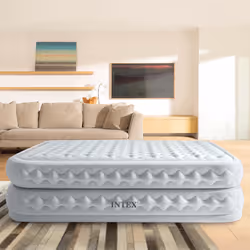 Intex DuraBeam Supreme Air-Flow Doppio materasso Grigio chiaro Unisex - Vista aggiuntiva 7