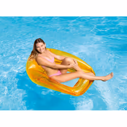Intex 56802EU galleggiante da piscina e da spiaggia Trasparente Monocromatico PVC Sedia a sdraio galleggiante
