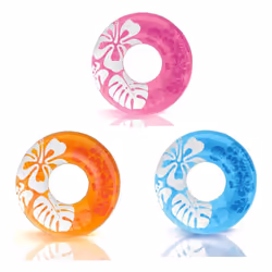 Intex Salvagente Fantasia Palme Cm 91, Salvagente, Ragazza, Vinile, Colori assortiti