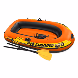 Intex 58357, Rafting, Canotto gonfiabile, Nero, Arancione, PVC, 2 persona(e), 120 kg